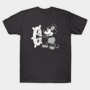 Steamboat Willie - distressed 4 dark tees T-Shirt